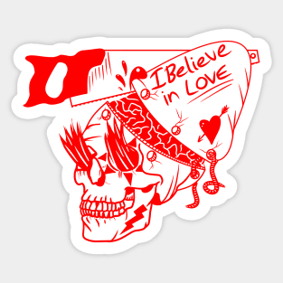 Romantic alien dissection Sticker